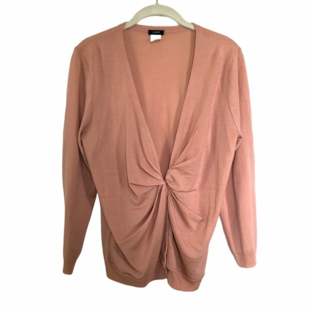 J. Crew Knotted Merino Wool Cardigan